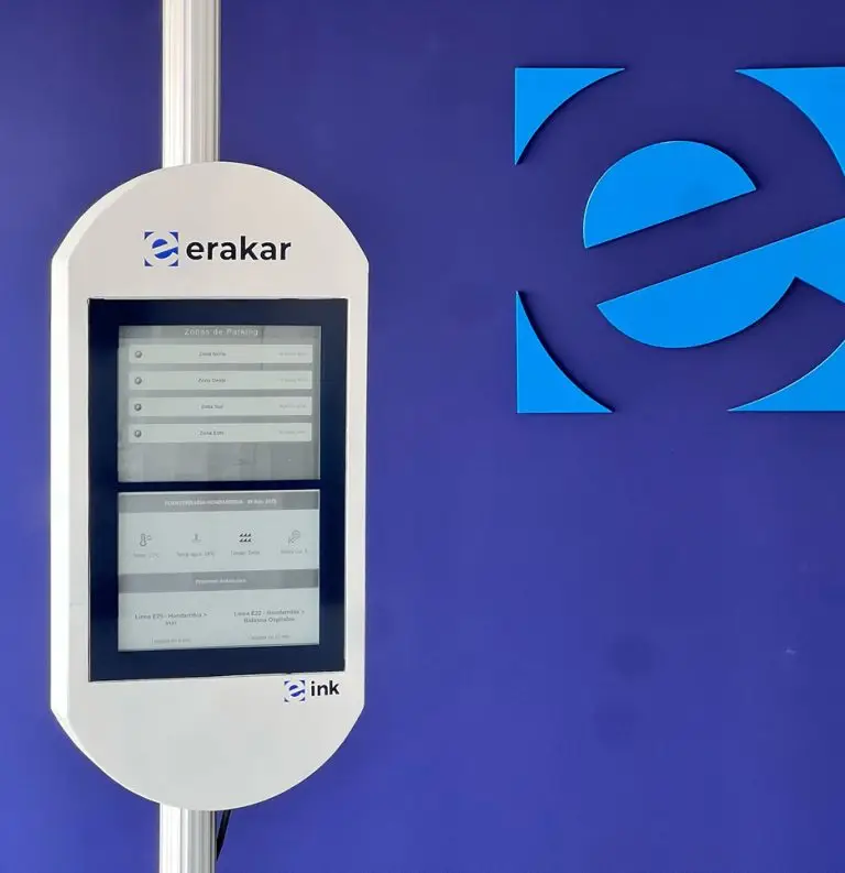 Pantalla de tinta electrónica erakar