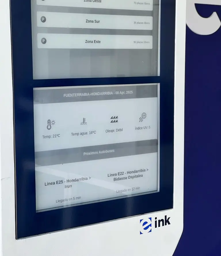 Pantalla de tinta electrónica erakar