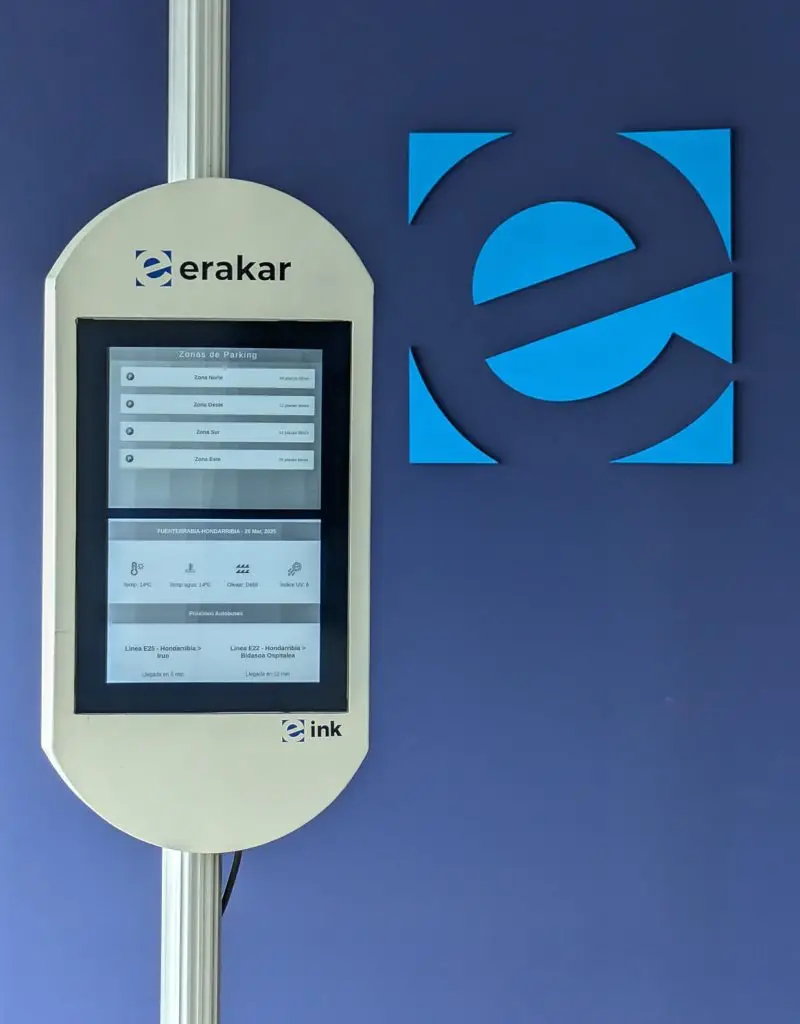 Pantalla tinta electronica erakar