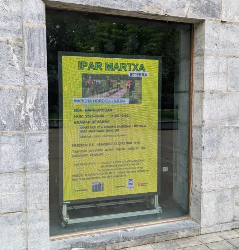 Panel Led Turismo para escaparates