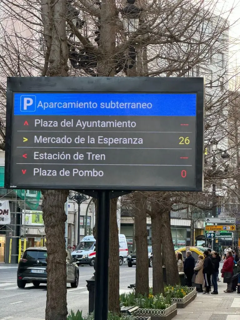 Intagración de paneles de parking erakar