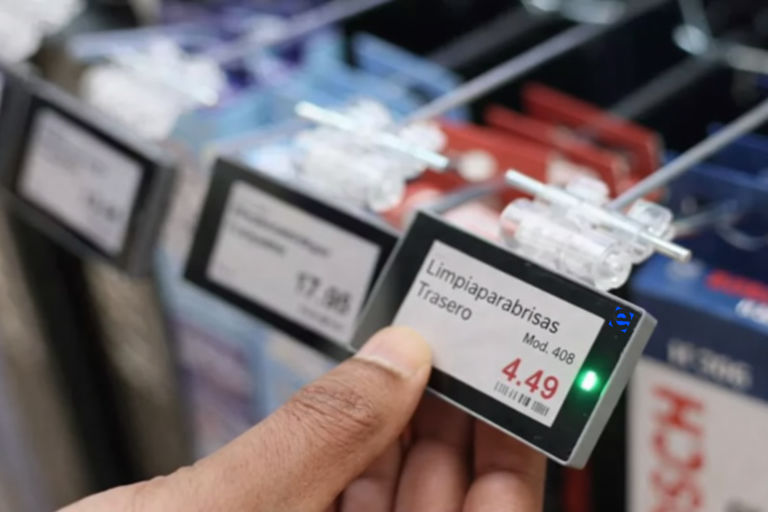 etiquetado de productos tinta electrónica Erakar